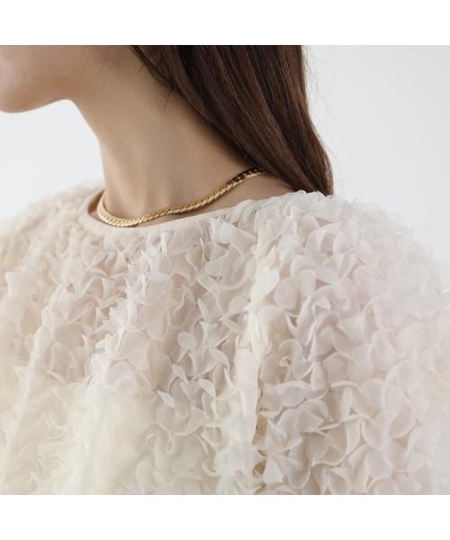 プロヴォーク PROVOKE PROVOKE プルオーバー PV-010067 petal motif cropped pullover （ivory/アイボリー） ivory/アイボリー