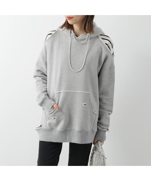 PROVOKE パーカー damage hoodie PV-010057 プルオーバー （gray/グレー） gray/グレー