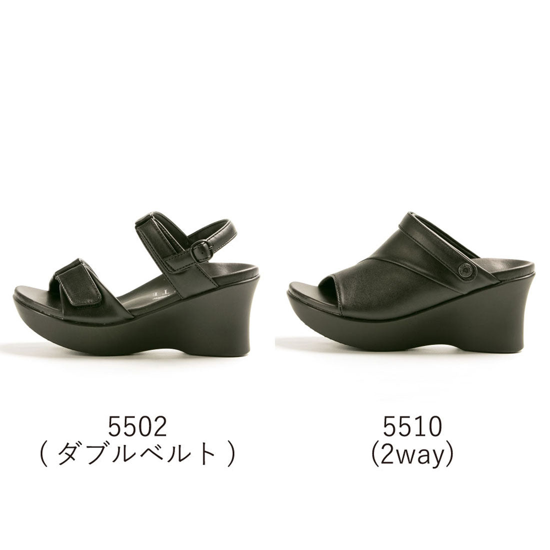 ピュアウォーカー pure walker オフィスサンダル ナースサンダル つっかけ ベルト レディース 仕事 オフィス pure walker BEAUTE ボーテ 2way O脚防止 （5502(