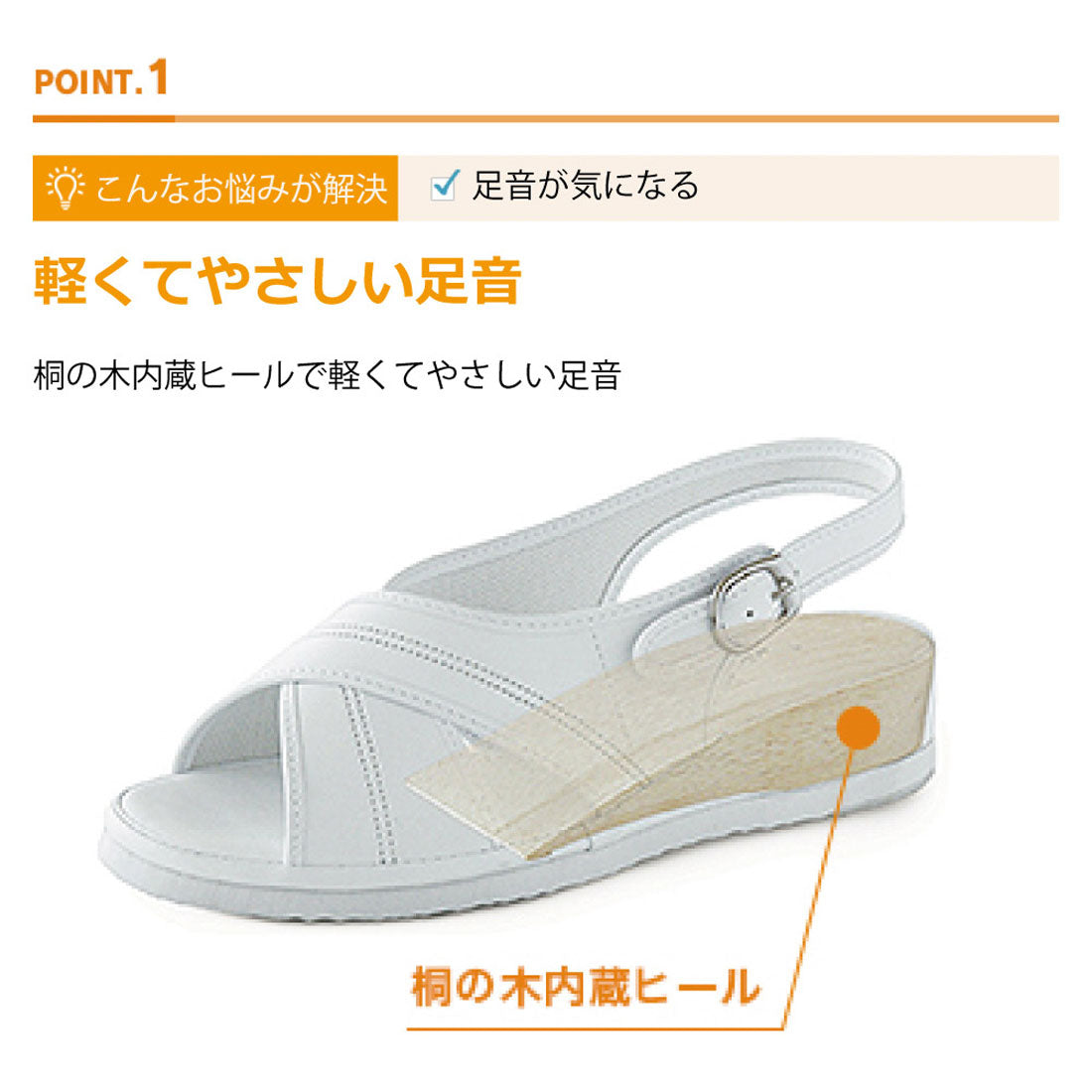 ピュアウォーカー pure walker ナース サンダル ナースサンダル ナースシューズ オフィスサンダル シューズ 疲れない 静音 厚底 レディース ベーシック 7602 SS S M L LL