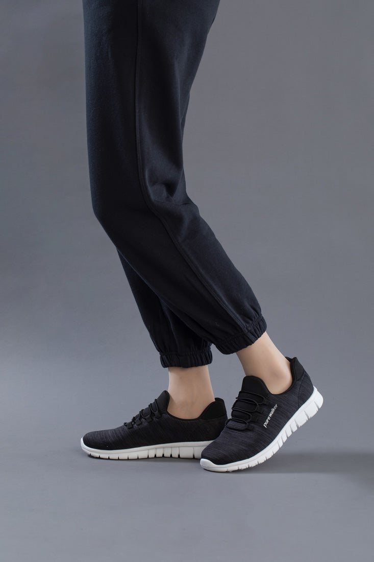 Pure Walker Ladies Sneakers BMZ Hands-Free Shoes Slide Fit PW1501 Hands-Free Sneakers