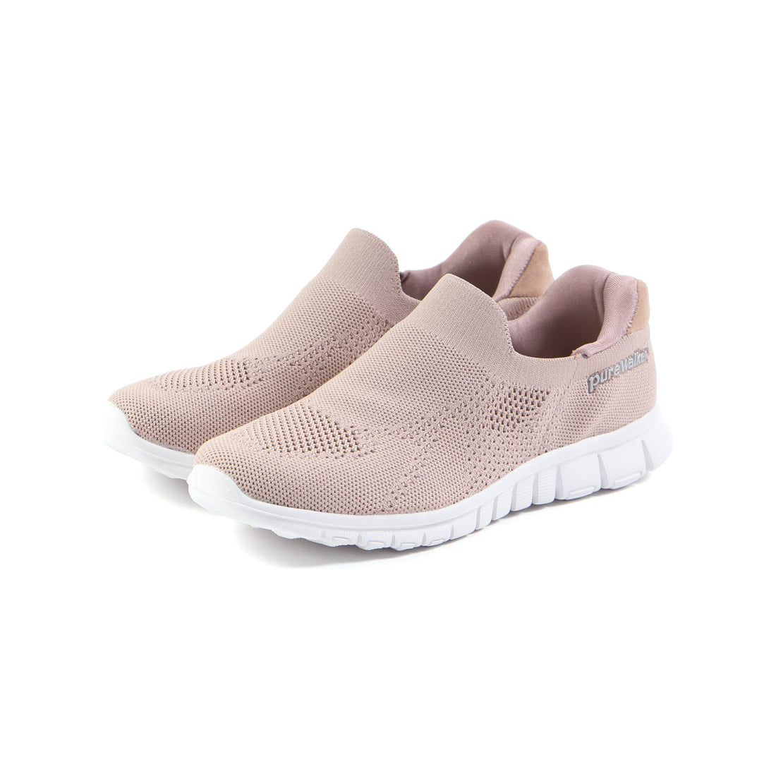 Pure Walker Ladies Sneakers BMZ Hands-Free Shoes Slide Fit PW1502 Hands-Free Slip-On