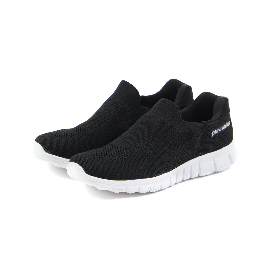 Pure Walker Ladies Sneakers BMZ Hands-Free Shoes Slide Fit PW1502 Hands-Free Slip-On