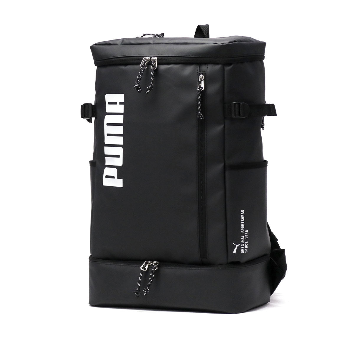 プーマ PUMA リュック メンズ レディース 大容量 通学 ブランド おしゃれ 軽量 軽い PC収納 ボックス型 スクエア型 ブラック 撥水 B4 35L 14inch アポロン デイパック J20358 （ホワイト） ホワイト