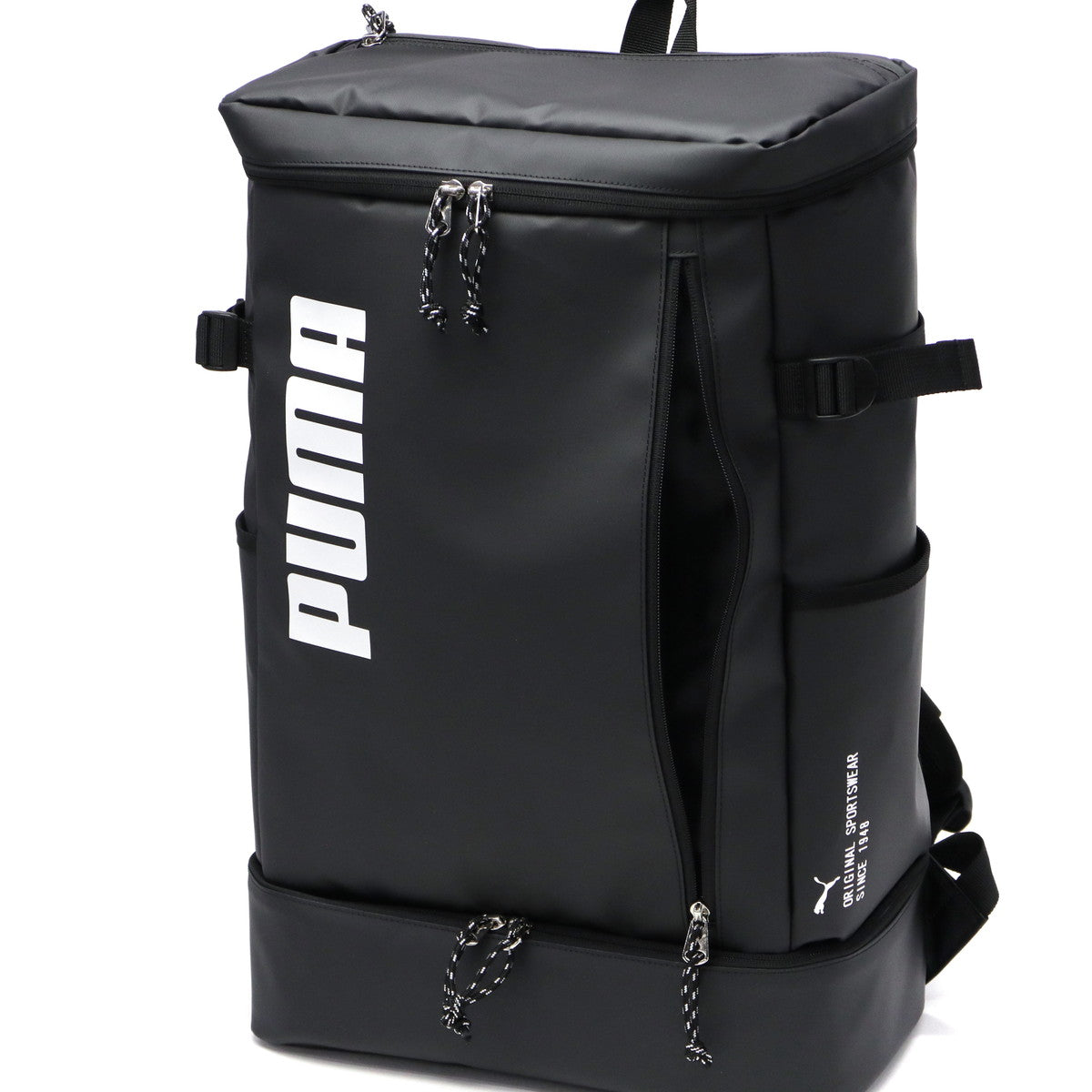 プーマ PUMA リュック メンズ レディース 大容量 通学 ブランド おしゃれ 軽量 軽い PC収納 ボックス型 スクエア型 ブラック 撥水 B4 35L 14inch アポロン デイパック J20358 （ホワイト） ホワイト