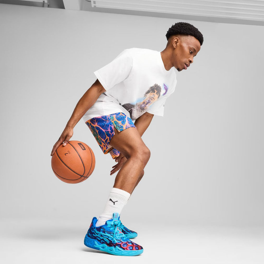 プーマ PUMA PUMA MB.04 LO ALIEN SKINS（プーマ MB.04 ロー エイリアン スキン） （Ultra Blue-Luminous Pink） Ultra Blue-Luminous Pink