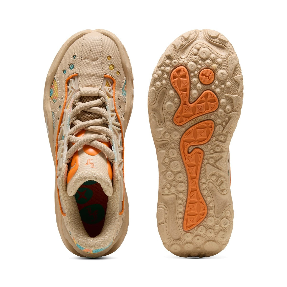プーマ PUMA ラ フランス RNR フレア（LA FRANCE RNR FLARE） （Light Sand-Orange Glo-Aquatic） Light Sand-Orange Glo-Aquatic