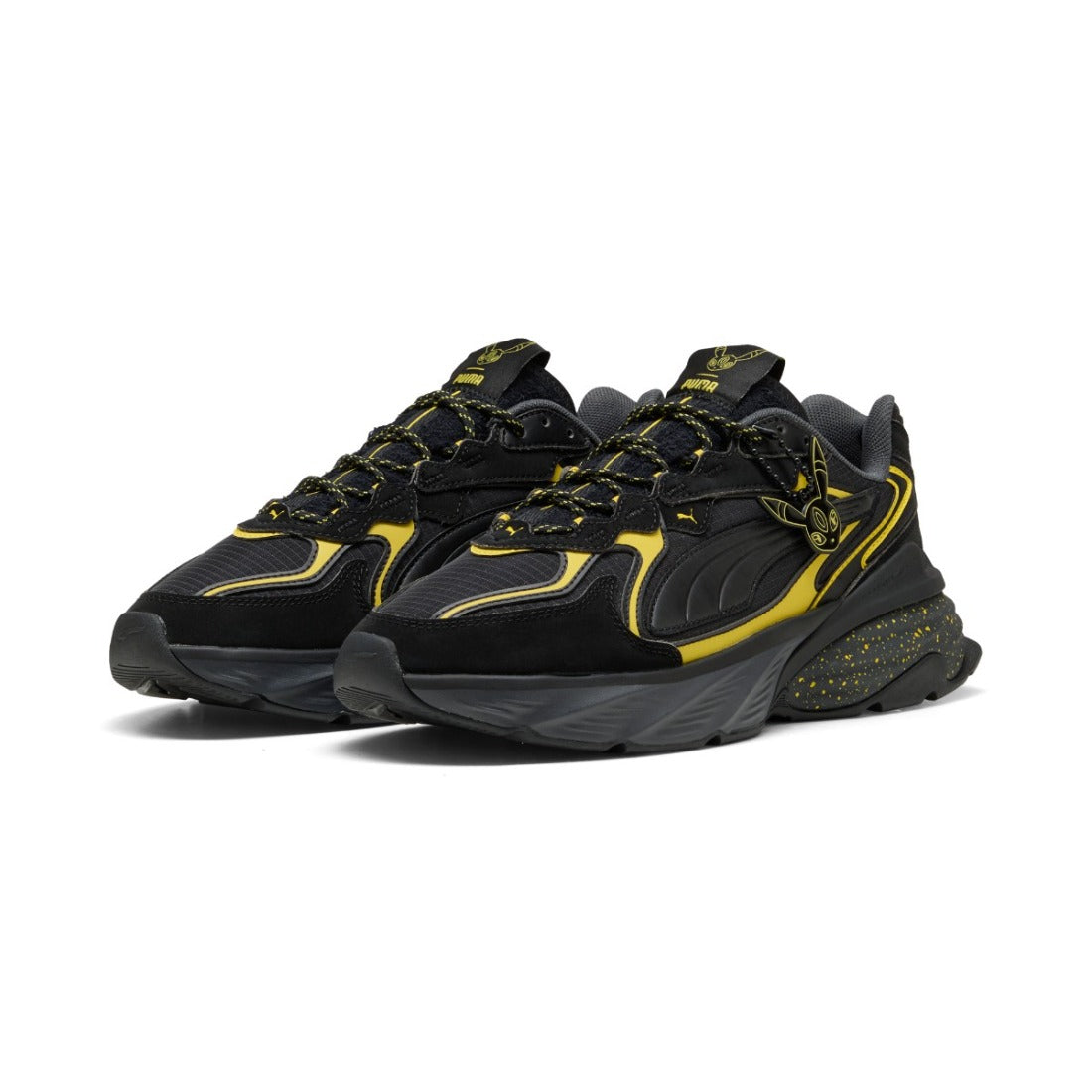 プーマ PUMA フェード ニトロ ブラッキー（FADE NITRO UMBREON） （PUMA BLACK-ENERGIZING YELLOW） PUMA BLACK-ENERGIZING YELLOW