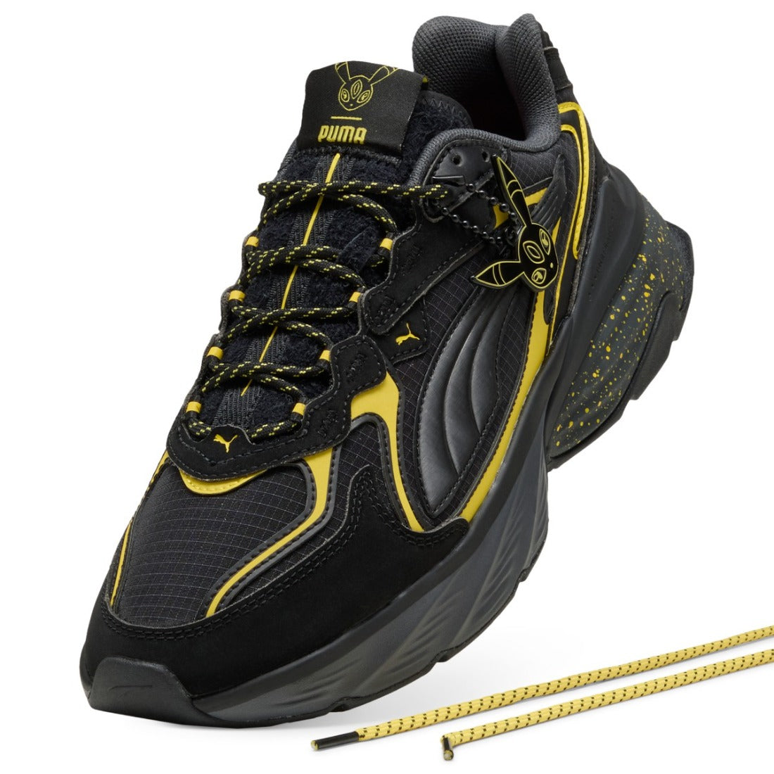 プーマ PUMA フェード ニトロ ブラッキー（FADE NITRO UMBREON） （PUMA BLACK-ENERGIZING YELLOW） PUMA BLACK-ENERGIZING YELLOW