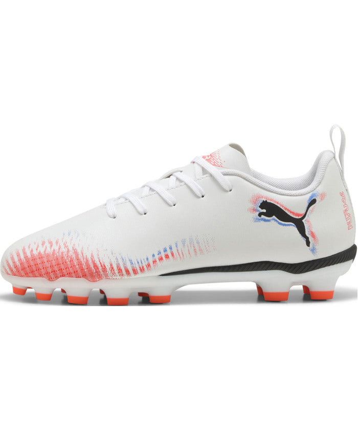 プーマ PUMA プーマ PUMA サッカー フューチャー 8 プレイ HG/AG+MIDJR フットボール スパイク キッズ ジュニア 子供 小学生 中学生 ハード グラ （PUMAWHITE-PUMABLACK-GLOWI） PUMAWHITE-PUMABLACK-GLOWI