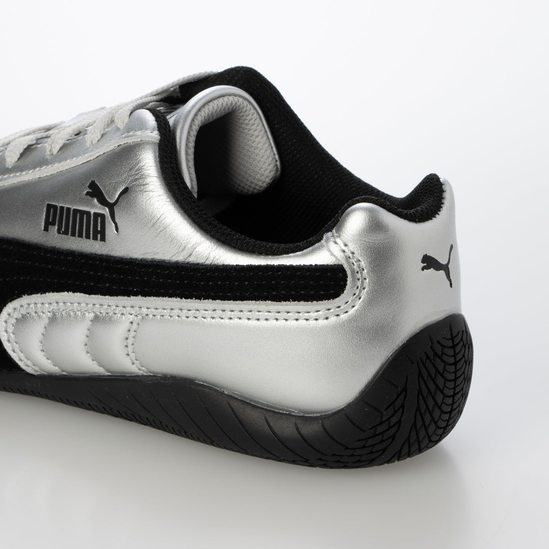 プーマ PUMA Speedcat Metallic スピードキャット メタリック 403689 シルバー 銀 スニーカー ドライビングシューズ レディース （Silver-Black） Silver-Black