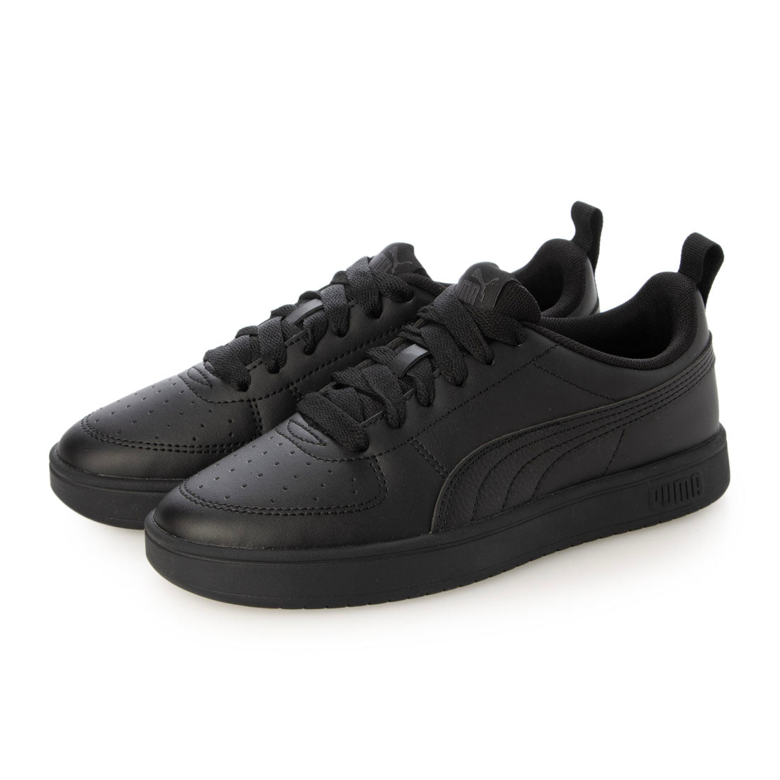 プーマ PUMA RICKIE（リッキー）コートタイプスニーカー 387607 （プーマブラック/プーマブラック） プーマブラック/プーマブラック