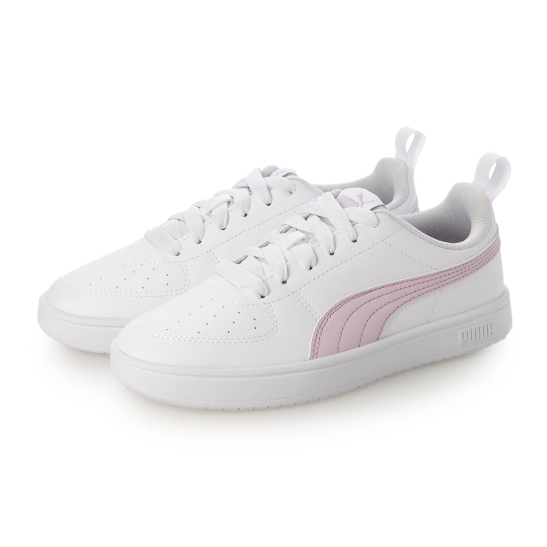 プーマ PUMA RICKIE（リッキー）コートタイプスニーカー 387607 （プーマホワイト/グレープミスト） プーマホワイト/グレープミスト