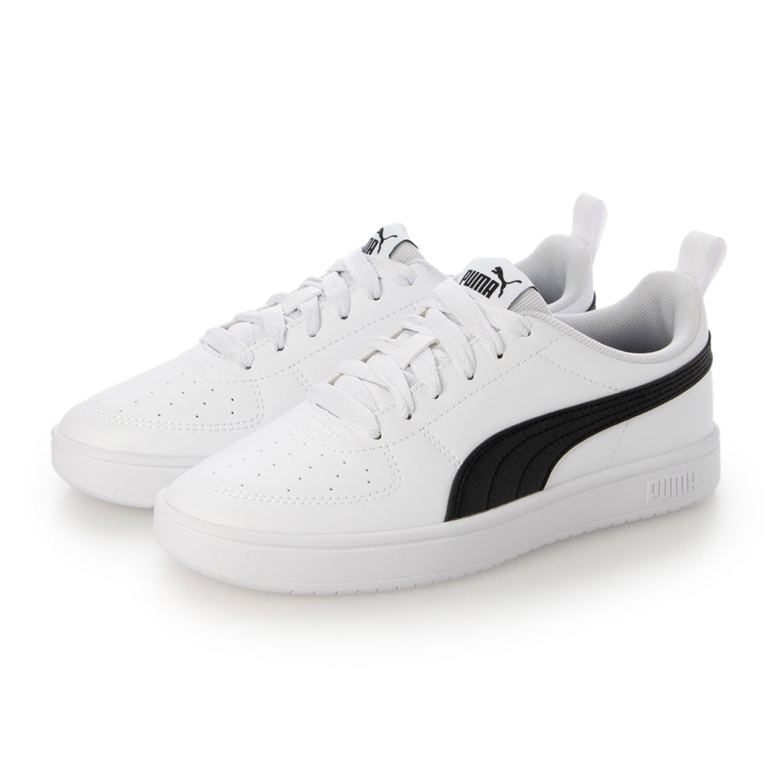 プーマ PUMA RICKIE（リッキー）コートタイプスニーカー 387607 （プーマホワイト/プーマブラック） プーマホワイト/プーマブラック
