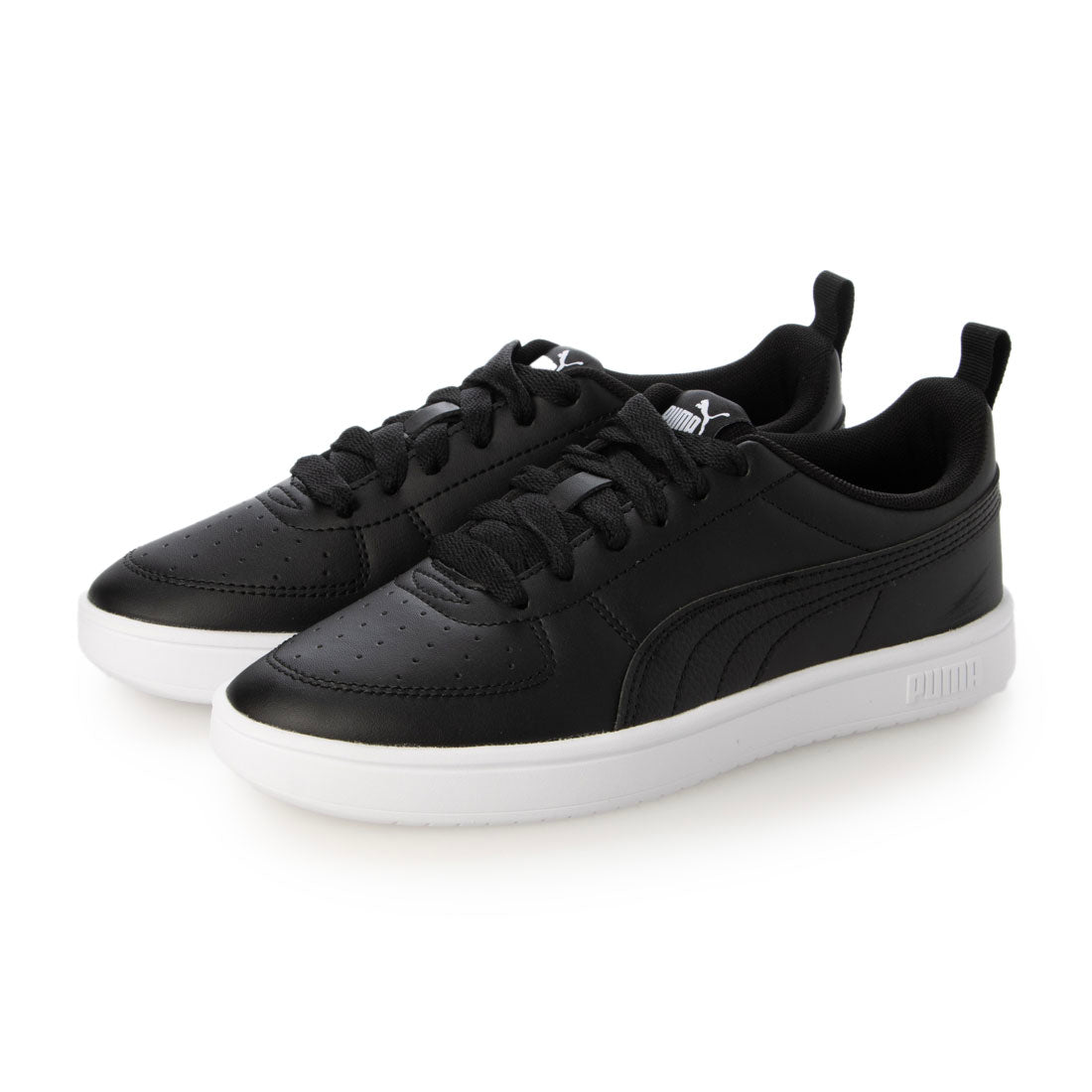 プーマ PUMA RICKIE（リッキー）コートタイプスニーカー 387607 （プーマブラック/プーマホワイト） プーマブラック/プーマホワイト