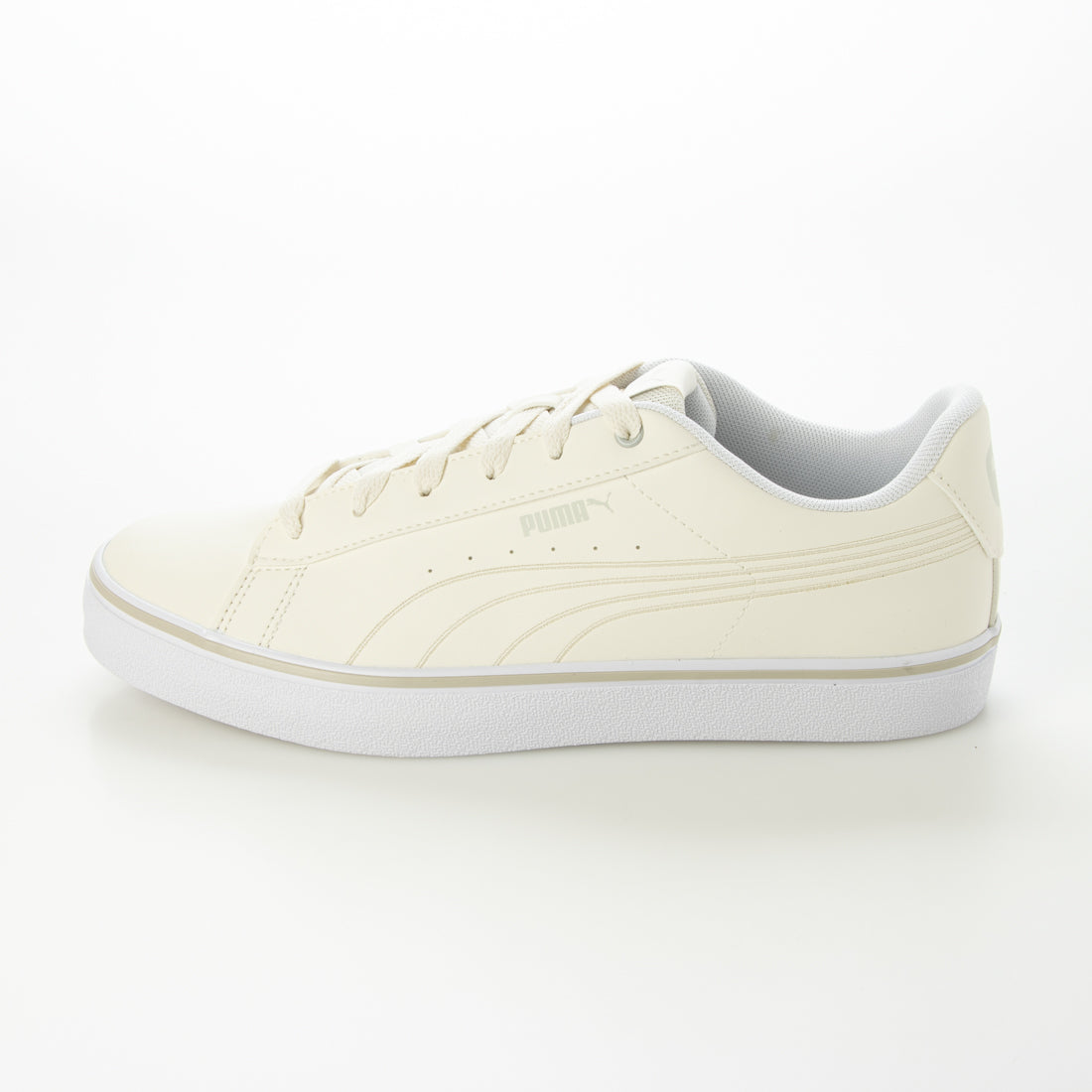 プーマ PUMA V コート バルク EB スニーカー （ウィスパーホワイト×グレー） ウィスパーホワイト×グレー