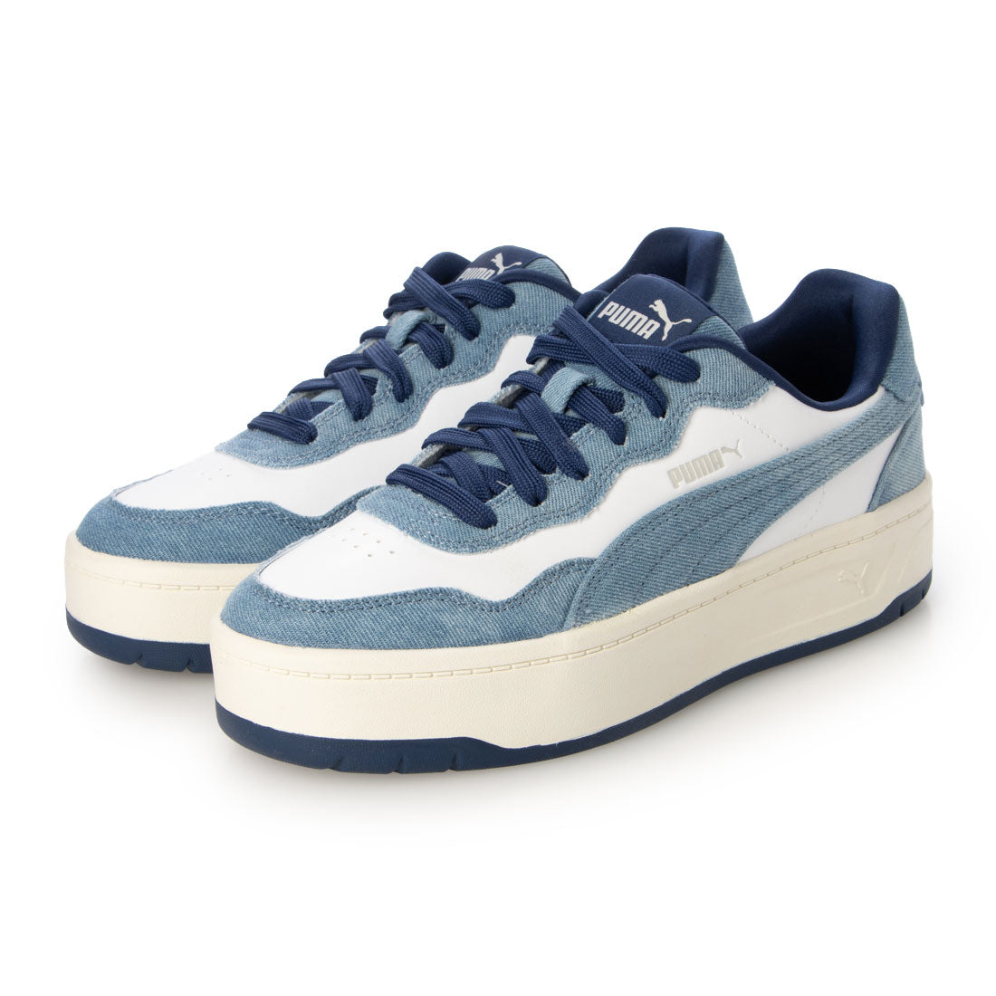 プーマ PUMA COURT LALLY SKYE DENIM（コート ラリー スカイ デニム）407397 （プーマホワイト/ウォームホワイト） プーマホワイト/ウォームホワイト