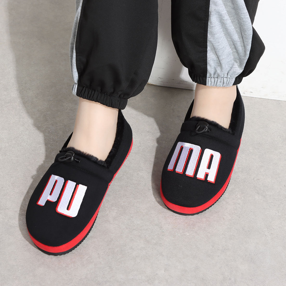プーマ PUMA  レディース モック シューズ タフモック ロゴ 386362  (ブラック) ブラック