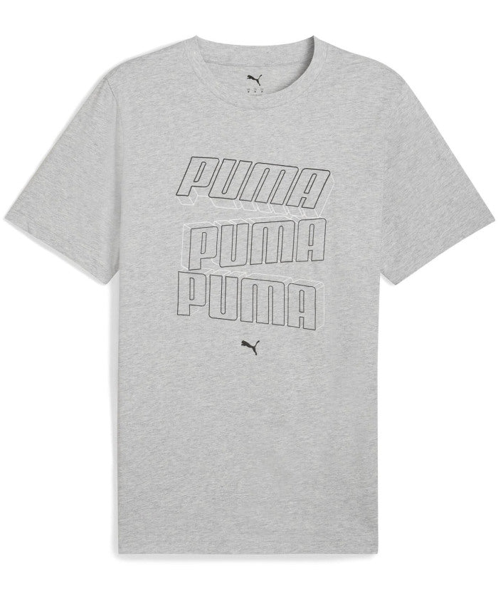 プーマ PUMA プーマ PUMA ESS LOGO LAB SS T シャツ  687673 （04 LIGHTGRAYHEATHER） 04 LIGHTGRAYHEATHER