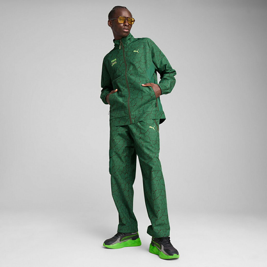 プーマ PUMA PUMA HOOPS x TMNT Relaxed Track Jacket（プーマ フープス x ティーンエイジ・ミュータント・ニンジャ・タートルズ リラックス トラックジャケット） （Vine） Vine