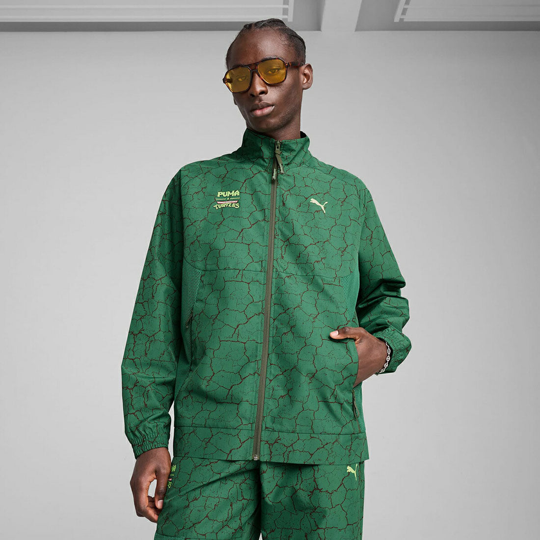 プーマ PUMA PUMA HOOPS x TMNT Relaxed Track Jacket（プーマ フープス x ティーンエイジ・ミュータント・ニンジャ・タートルズ リラックス トラックジャケット） （Vine） Vine