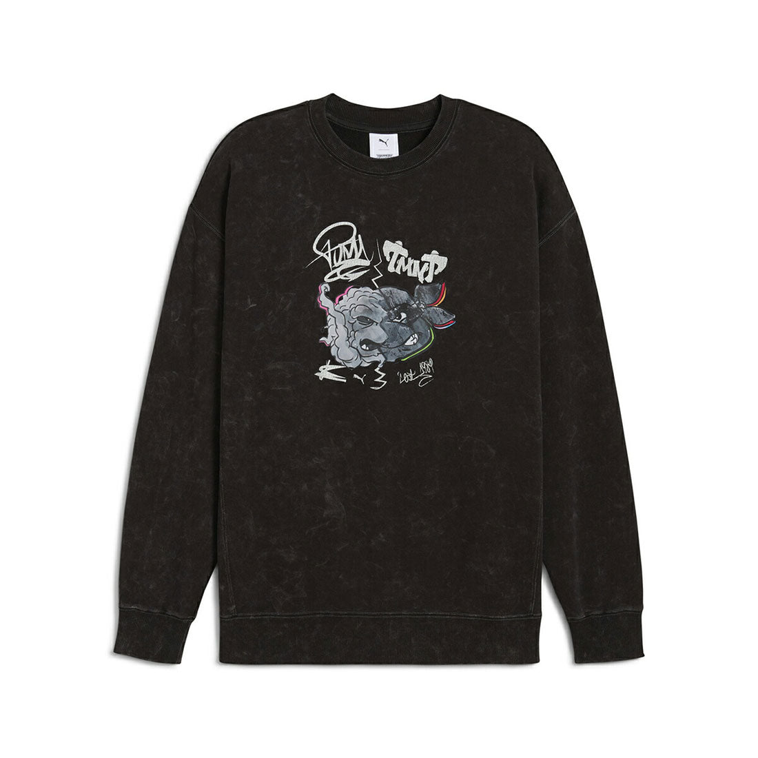 プーマ PUMA PUMA HOOPS x TMNT Relaxed Crew Sweatshirt（プーマ フープス x ティーンエイジ・ミュータント・ニンジャ・タートルズ リラックス クルースウェットシャツ） （PUMA Black） PUMA Black