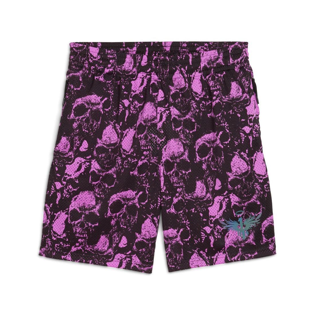 プーマ PUMA ラメロ ワールド トーナメント AOP 7インチ ショーツ（LAMELO WORLD TOUR-NAMENT AOP 7INCH SHORTS） （Pure Magenta） Pure Magenta