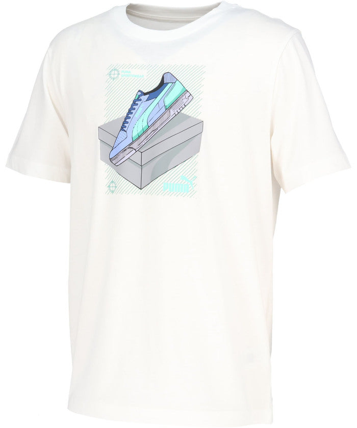プーマ PUMA プーマ PUMA GRAPHIC スニーカー Tシャツ メンズ 男性 トップス 半袖 ウェア 服 お出かけ 通学 通勤 着替え 移動着 ジム 普段着 ト （16 NEWNAVY） 16 NEWNAVY