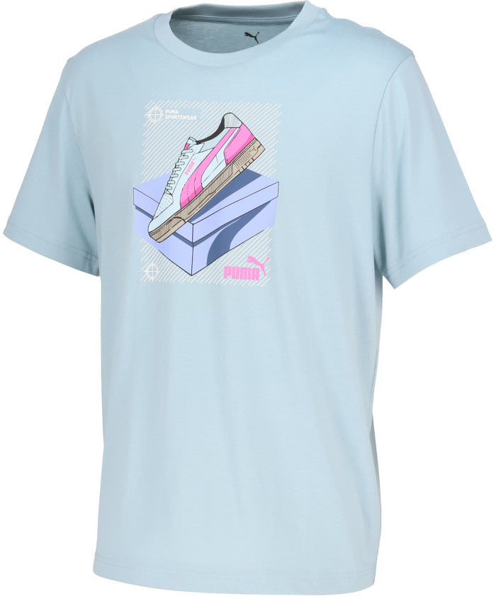 プーマ PUMA プーマ PUMA GRAPHIC スニーカー Tシャツ メンズ 男性 トップス 半袖 ウェア 服 お出かけ 通学 通勤 着替え 移動着 ジム 普段着 ト （16 NEWNAVY） 16 NEWNAVY