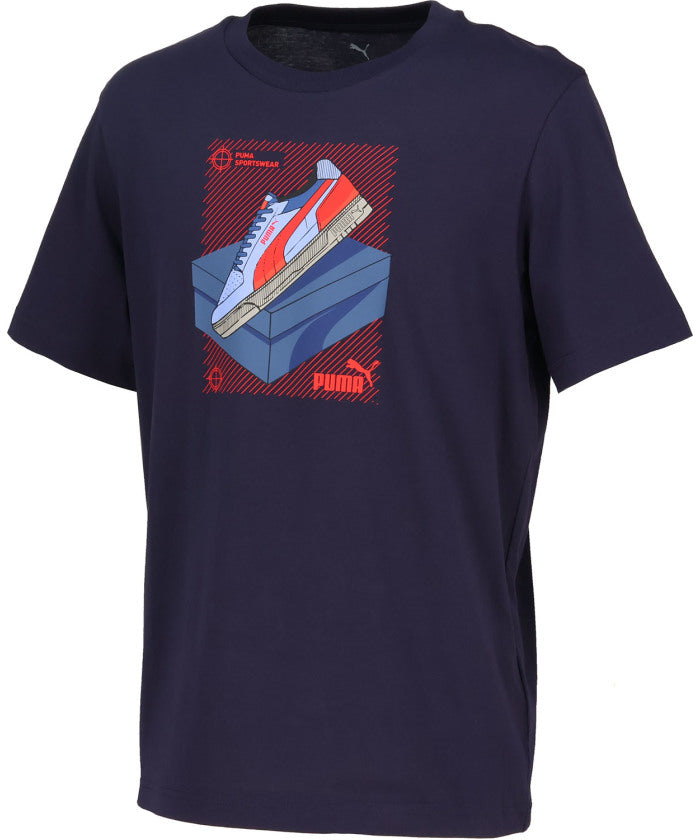 プーマ PUMA プーマ PUMA GRAPHIC スニーカー Tシャツ メンズ 男性 トップス 半袖 ウェア 服 お出かけ 通学 通勤 着替え 移動着 ジム 普段着 ト （47 SEAFOAM） 47 SEAFOAM