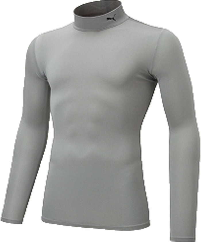 PUMA PUMA PUMA Puma Soccer Compression Mock Neck Men's Long Sleeve Shirt 【Non-returnable item】
