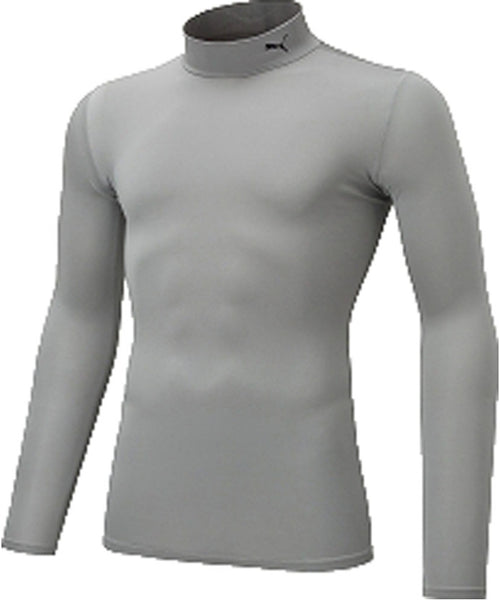 PUMA PUMA PUMA Puma Soccer Compression Mock Neck Men's Long Sleeve Shi