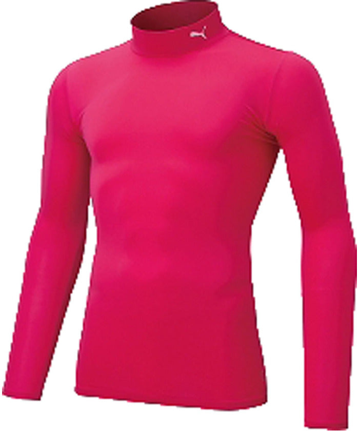 PUMA PUMA PUMA Puma Soccer Compression Mock Neck Men's Long Sleeve Shirt 【Non-returnable item】