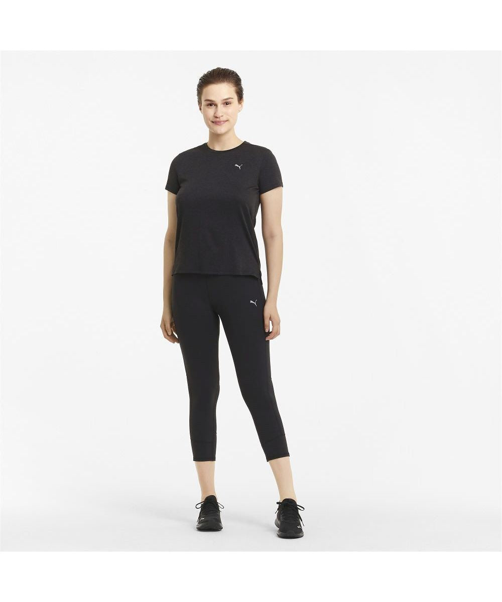 PUMA PUMA Women's 520624 Running Heather Short Sleeve T-Shirt Women's 01
