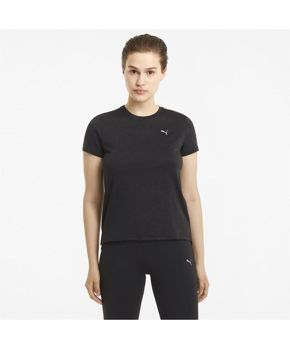 PUMA PUMA Women's 520624 Running Heather Short Sleeve T-Shirt Women's 01