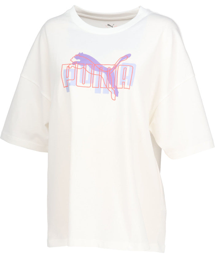プーマ PUMA プーマ PUMA ESS LOGO LAB MX SS オーバーサイズ T シャツ  686927 （88 WILDBERRY） 88 WILDBERRY