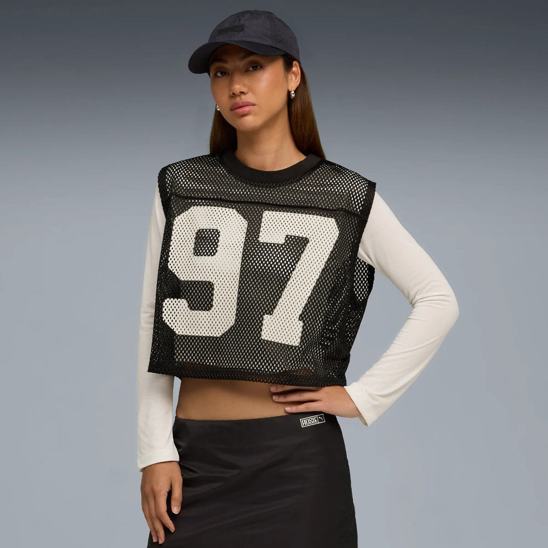プーマ PUMA プーマ x ロゼ リラックスド メッシュ トップ（PUMA x ROSE RELAXED MESH TOP） （PUMA Black） PUMA Black