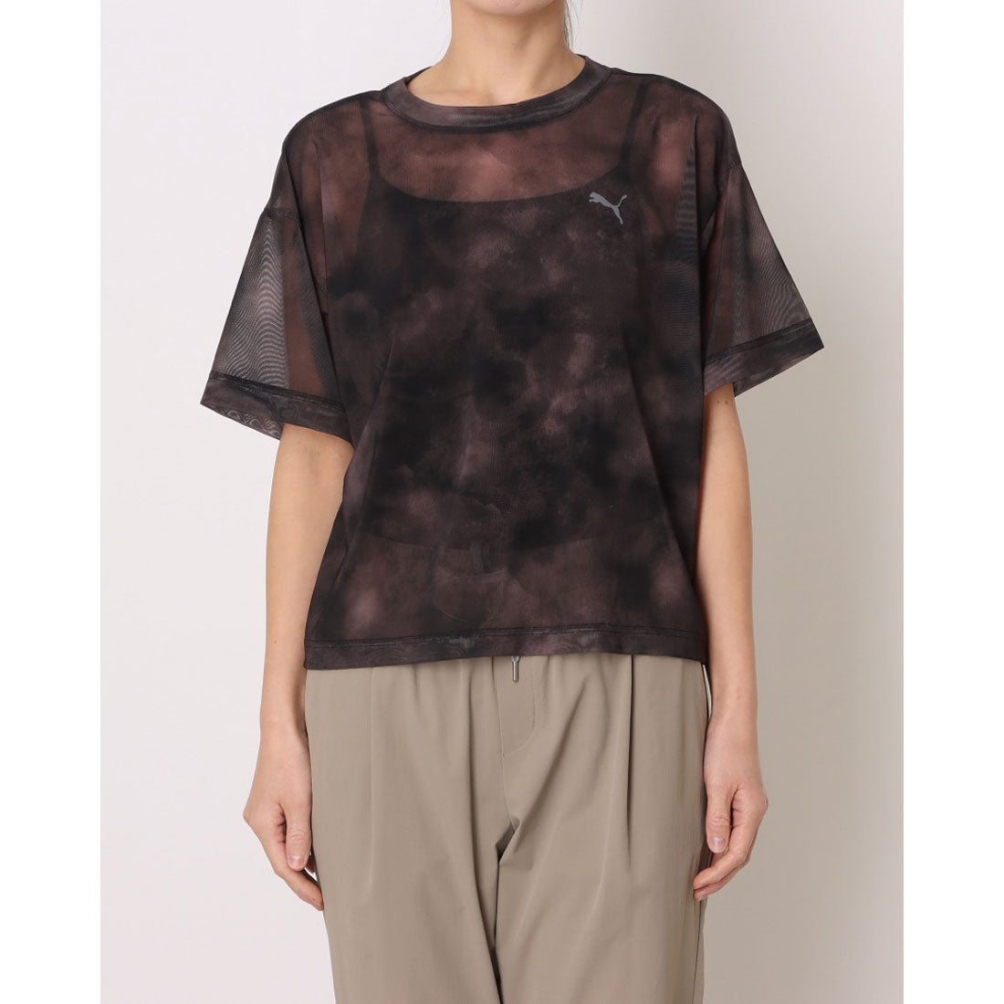 プーマ PUMA レディース Tシャツ ESS ELEVATED シアー SS AO 693772 （ブラック） ブラック