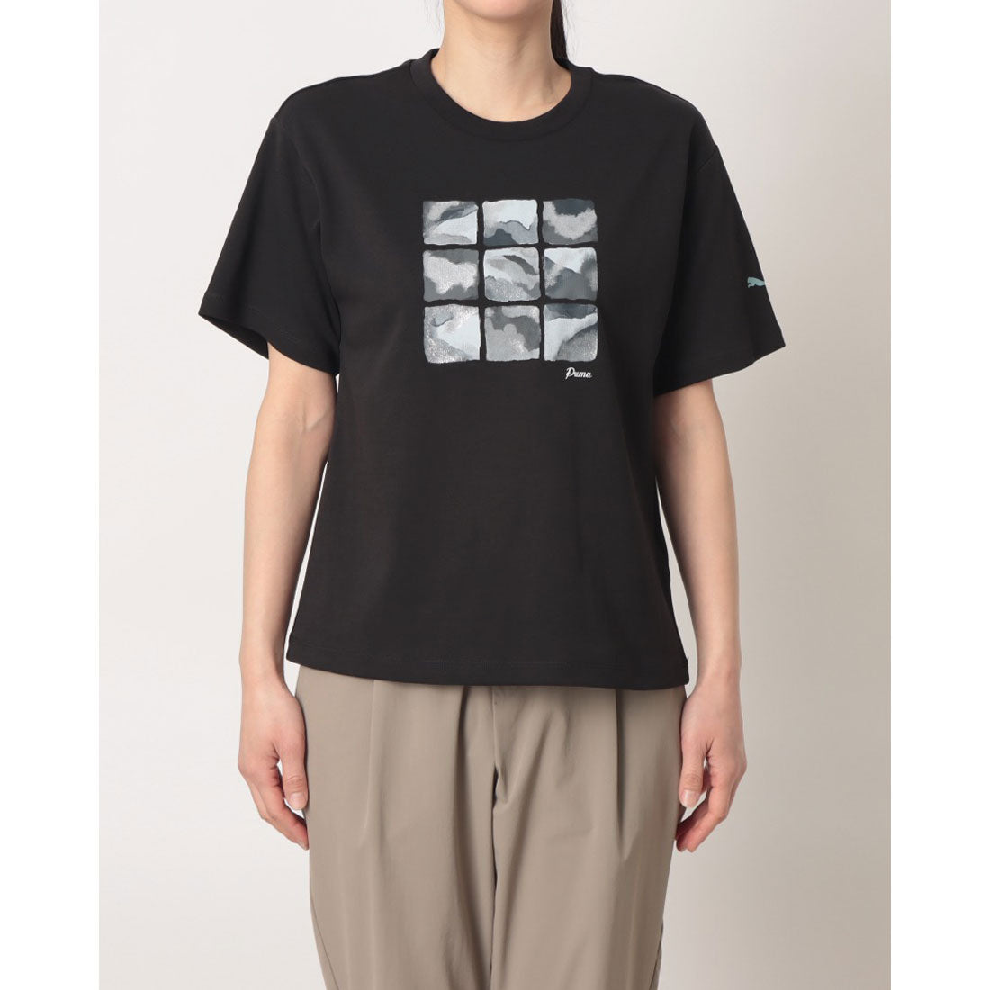 プーマ PUMA レディース Tシャツ ESS ELEVATED MX SS Tシャツ 693699 （ブラック） ブラック