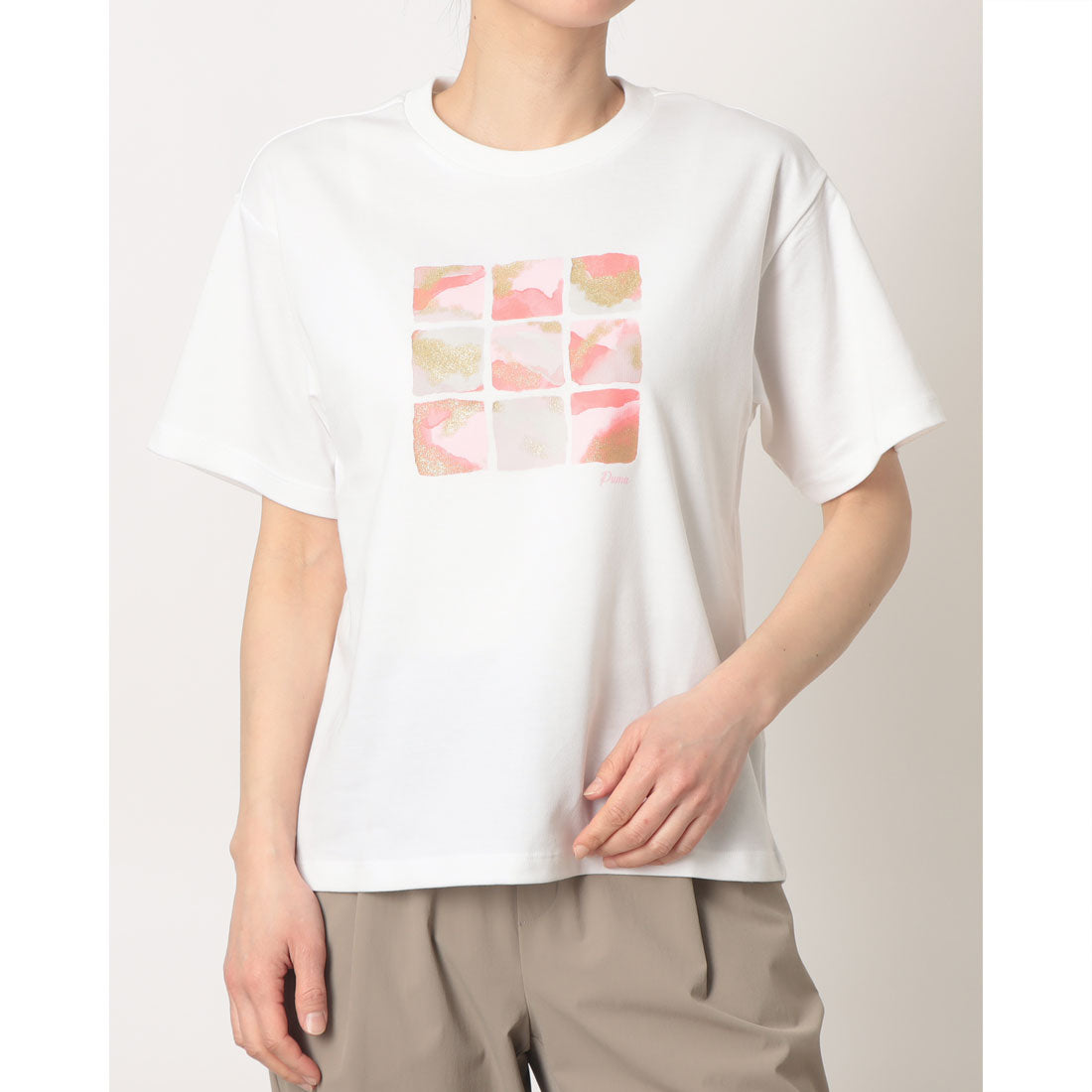 プーマ PUMA レディース Tシャツ ESS ELEVATED MX SS Tシャツ 693699 （ホワイト） ホワイト