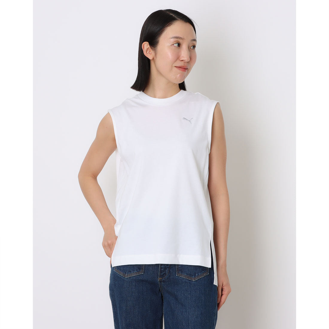 プーマ PUMA レディース タンクトップ ESS ELEVATED MX SL Tシャツ 693766 （ホワイト） ホワイト
