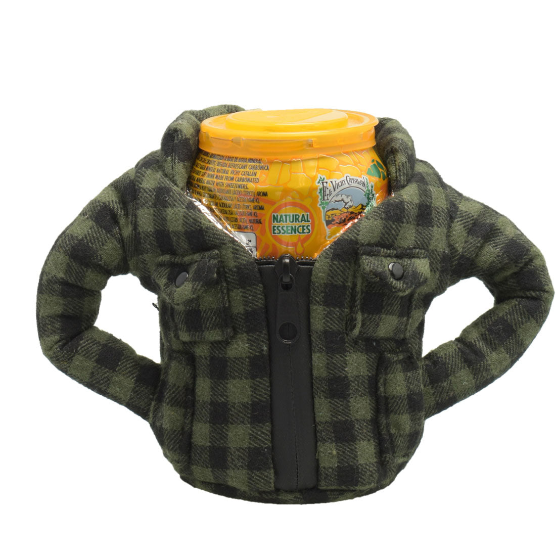 パフィンクーラーズ PUFFIN COOLERS BEVERAGE FLANNEL ボトルホルダー （フランネルグリーン） フランネルグリーン