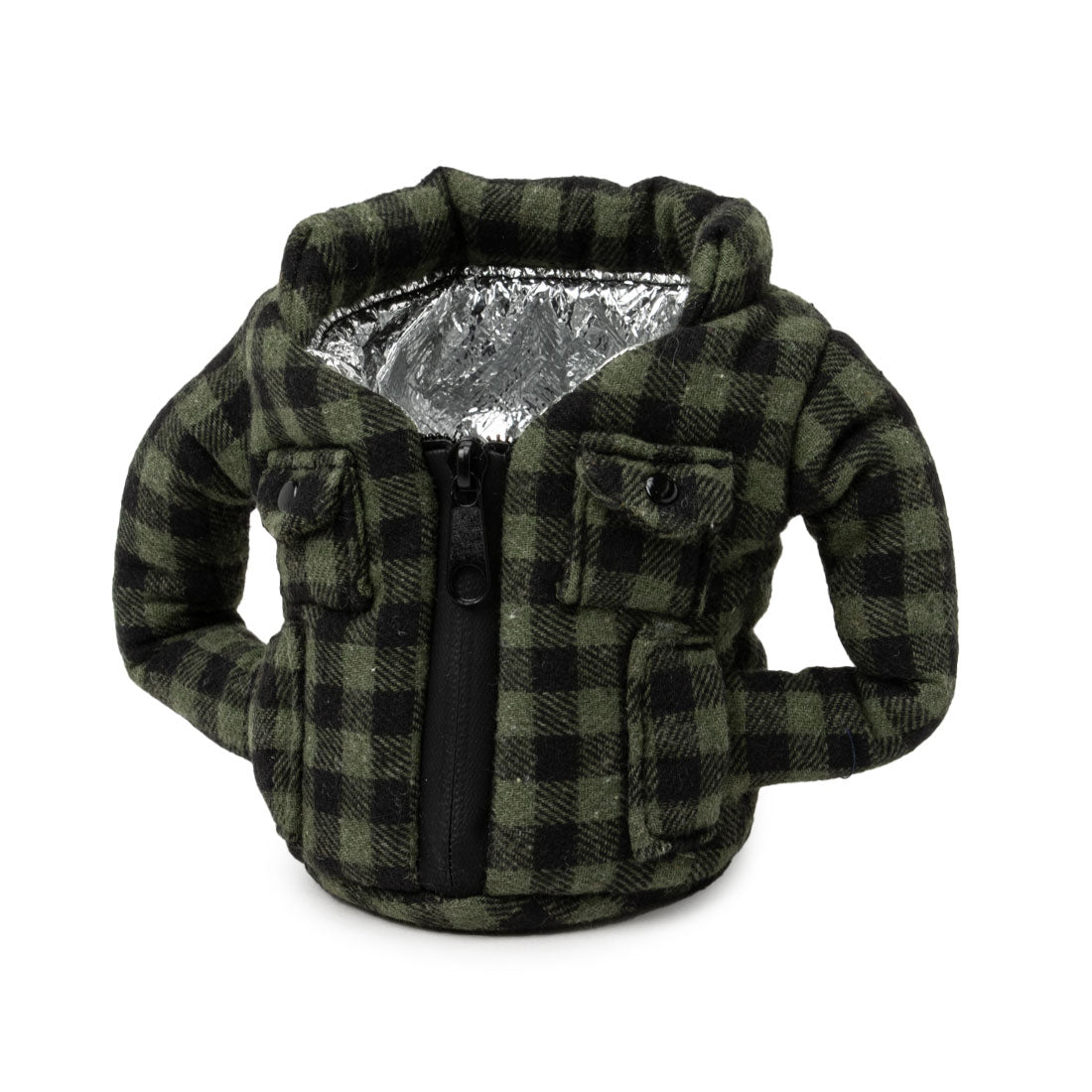 パフィンクーラーズ PUFFIN COOLERS BEVERAGE FLANNEL ボトルホルダー （フランネルグリーン） フランネルグリーン
