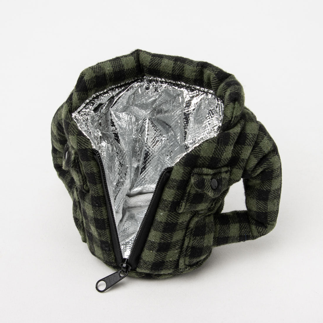 パフィンクーラーズ PUFFIN COOLERS BEVERAGE FLANNEL ボトルホルダー （フランネルグリーン） フランネルグリーン