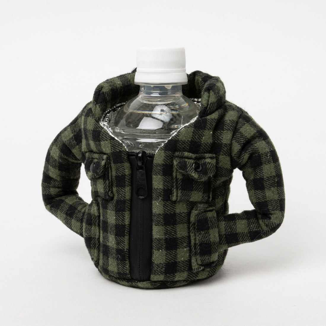 パフィンクーラーズ PUFFIN COOLERS BEVERAGE FLANNEL ボトルホルダー （フランネルグリーン） フランネルグリーン