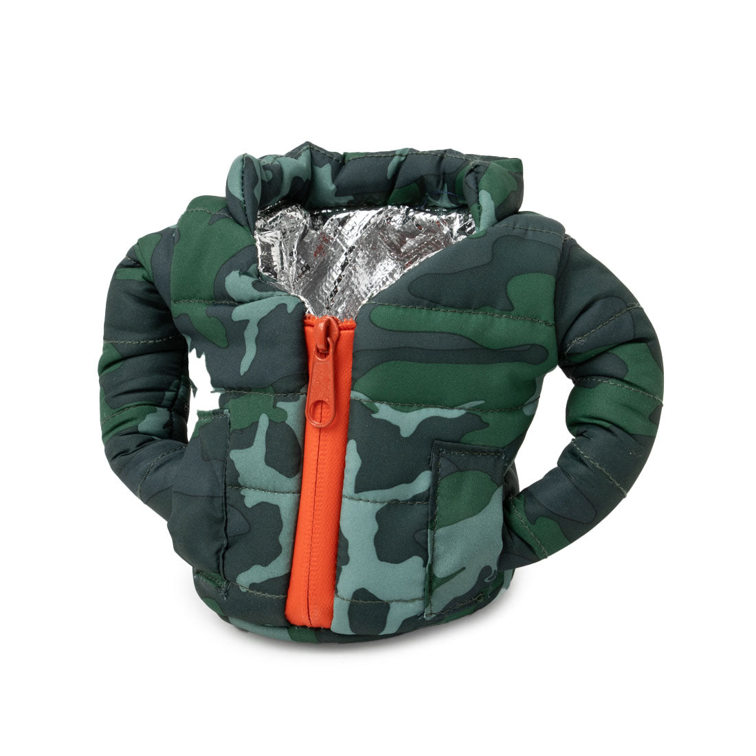 パフィンクーラーズ PUFFIN COOLERS BEVERAGE JACKET ボトルホルダー （カモ×オレンジ） カモ×オレンジ