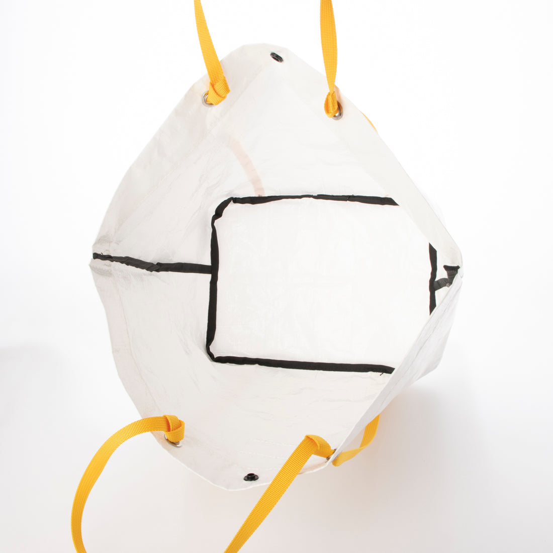 パプポスト PUP-POST ポリエチレンクロス ランチトートバッグS （White） White