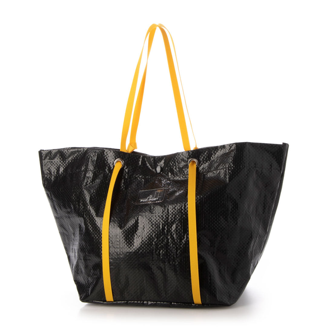 パプポスト PUP-POST ポリエチレンクロス ランチトートバッグS （Black） Black