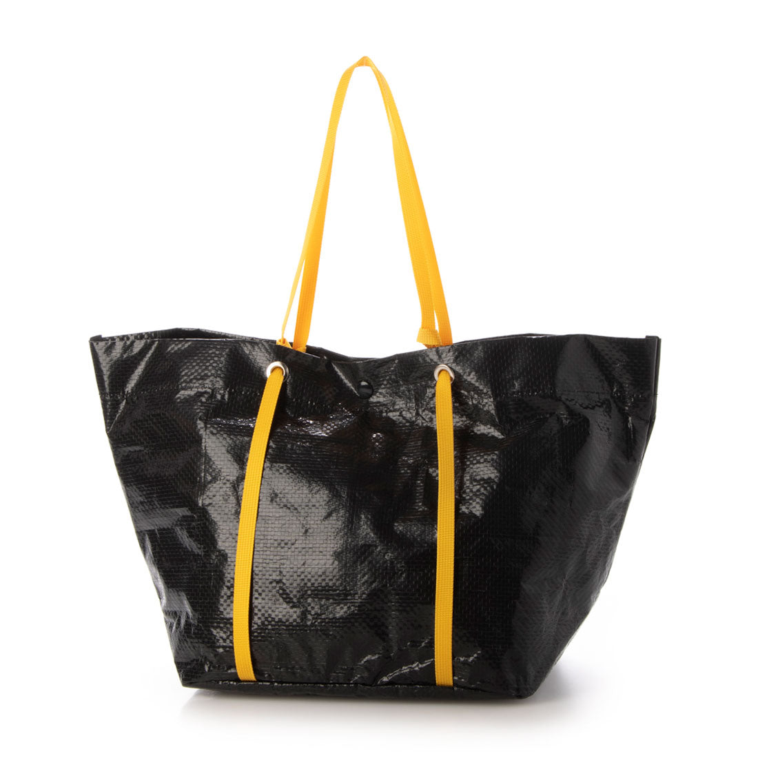 パプポスト PUP-POST ポリエチレンクロス ランチトートバッグS （Black） Black