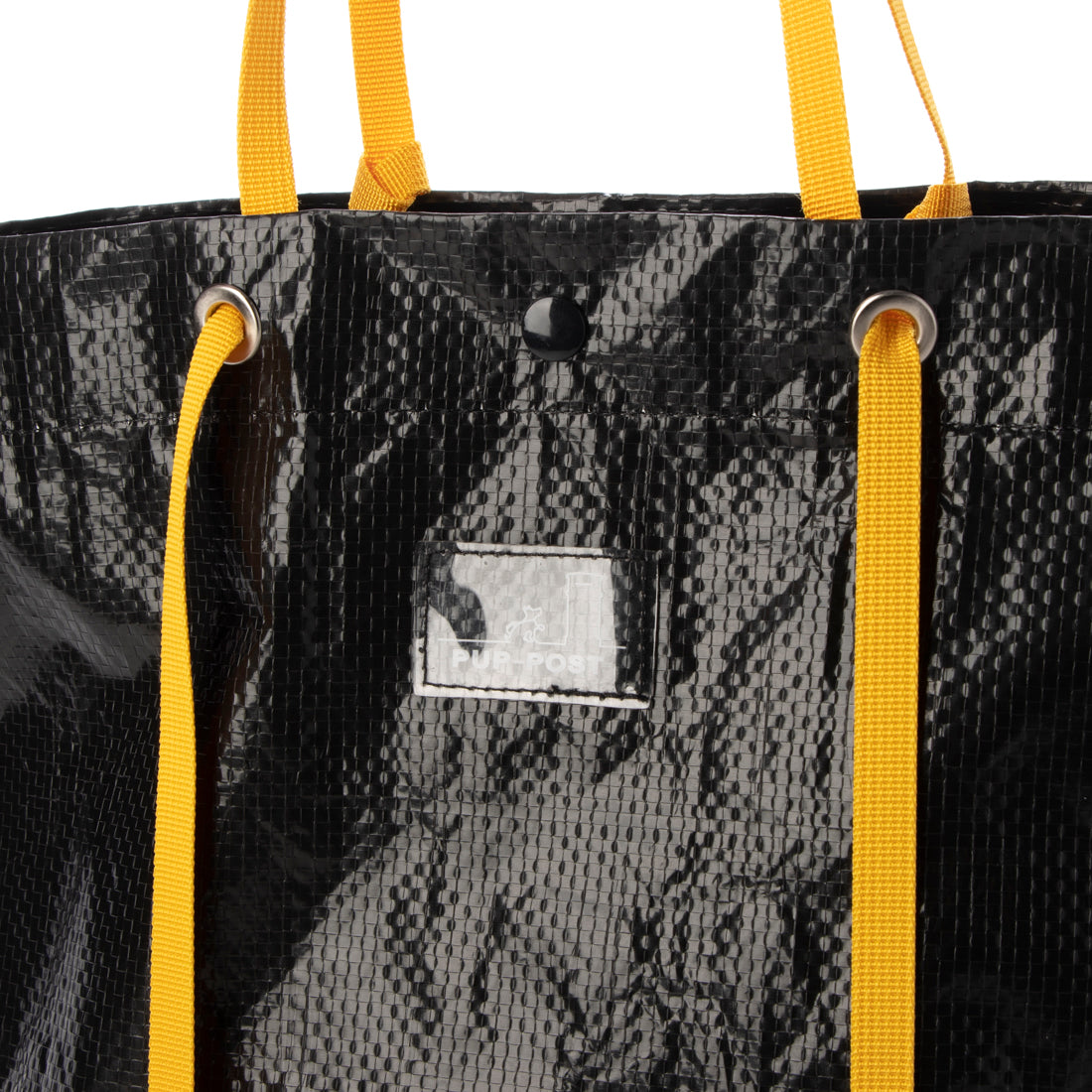パプポスト PUP-POST ポリエチレンクロス ランチトートバッグS （Black） Black